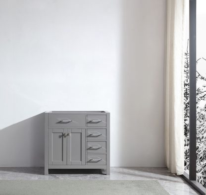 Caroline Parkway 36" Single Cabinet in Cashmere Gray